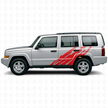 Autocollant vinyle latéral motif éclaboussures de boue pour Jeep Commander 2006-2010_3