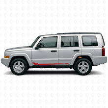 Autocollant latéral à rayures en nid d'abeille pour Jeep Commander 2006-2010_3