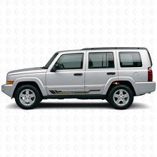 Autocollant en vinyle courbe pour bas de caisse Jeep Commander 2006-2010_2