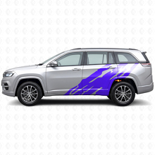 Autocollant Vinyle Graphique Éclaboussures de Boue Latéral pour Jeep Commander Meridian 2021+_2