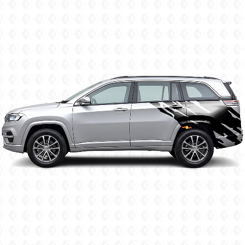 Autocollant vinyle graphique éclaboussures de boue arrière latéral pour Jeep Commander Meridian 2021+