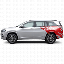 Autocollant vinyle graphique éclaboussures de boue arrière latéral pour Jeep Commander Meridian 2021+_3
