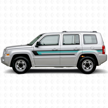 Autocollant Vinyle à Trois Bandes Latérales de Porte pour Jeep Patriot 2007-2017_2