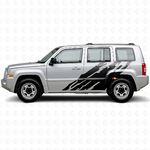 Autocollant en vinyle graphique éclaboussures de boue latéral pour Jeep Patriot 2007-2017