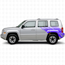 Autocollant en vinyle graphique éclaboussures de boue pour côté arrière Jeep Patriot 2007-2017_2