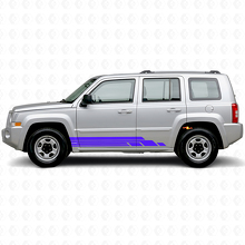 Kit d'autocollants vinyle latéraux à bandes courbées pour Jeep Patriot 2007-2017_2