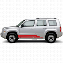 Kit d'autocollants vinyle latéraux à bandes courbées pour Jeep Patriot 2007-2017_3