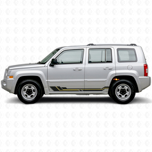 Autocollant en vinyle pour bas de caisse à lignes courbes pour Jeep Patriot 2007-2017_2