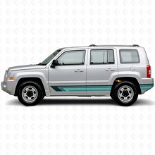 Autocollant vinyl latéral rayures droites vintage pour Jeep Patriot 2007-2017_2