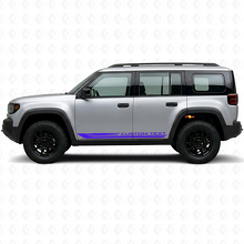 Autocollant en vinyle avec bandes latérales courbes à damier pour Jeep Recon 2026+_2
