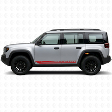 Autocollant en vinyle avec bandes latérales courbes à damier pour Jeep Recon 2026+_3