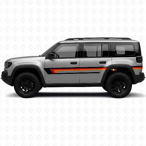 Autocollant Vinyle Latéral à Triple Bandes pour Jeep Recon 2026+_1