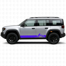 Autocollant latéral en vinyle style montagnes pour Jeep Recon 2026+_2