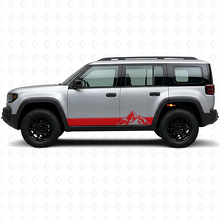 Autocollant latéral en vinyle style montagnes pour Jeep Recon 2026+_3