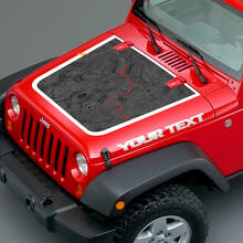 Carte topographique & autocollant vinyle personnalisé pour capot Jeep Wrangler_2