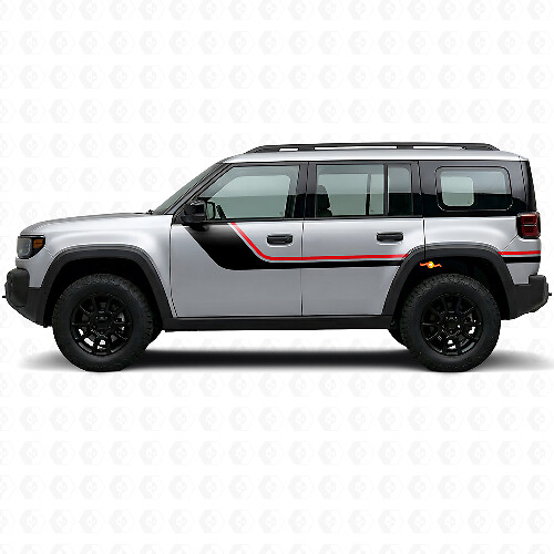 Autocollant Vinyle Latéral à Bandes Jumelles pour Jeep Recon 2026+