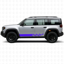Autocollant latéral vinyle à rayures damier pour Jeep Recon 2026+_2