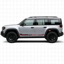 Autocollant en vinyle à rayures latérales damier pour Jeep Recon 2026+_3