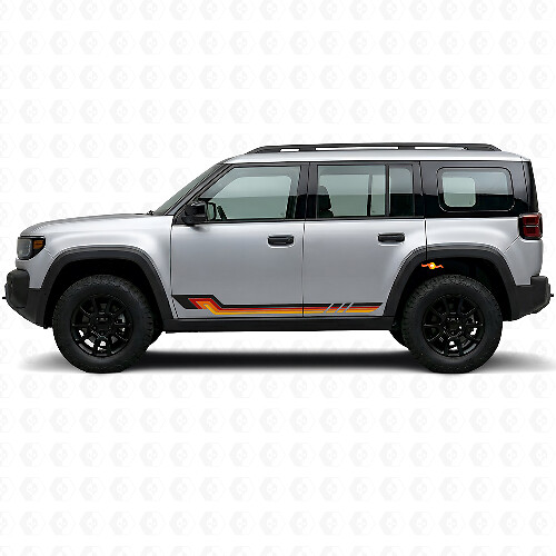 Autocollant en vinyle vintage à bandes latérales pour Jeep Recon 2026+