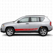 Autocollant en vinyle à bandes latérales décorées pour Jeep Compass 2007-2016_3