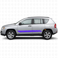 Autocollant latéral en vinyle à rayures style topographique pour Jeep Compass 2007-2016_2