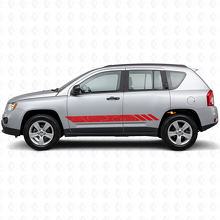 Autocollant latéral en vinyle à rayures style topographique pour Jeep Compass 2007-2016_3