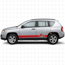 Autocollant Latéral Vinyle Style Montagnes pour Jeep Compass 2007-2016_3