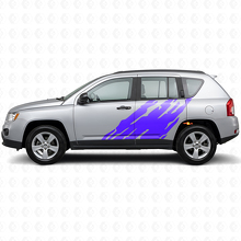 Autocollant en vinyle graphique splash de boue latéral pour Jeep Compass 2007-2016_2