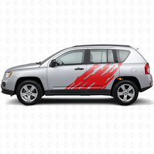 Autocollant en vinyle graphique splash de boue latéral pour Jeep Compass 2007-2016_3