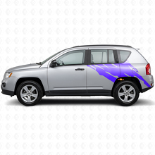Autocollant vinyle latéral arrière « Projection de boue » pour Jeep Compass 2007-2016_2