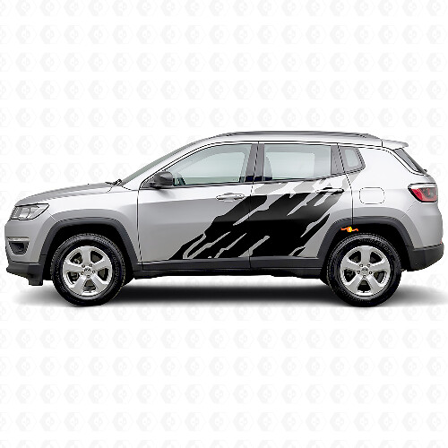 Autocollant latéral en vinyle motif éclaboussures de boue pour Jeep Compass 2016+