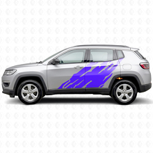 Autocollant latéral en vinyle motif éclaboussures de boue pour Jeep Compass 2016+_2