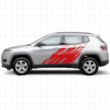 Autocollant latéral en vinyle motif éclaboussures de boue pour Jeep Compass 2016+_3