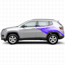 Autocollant vinyle graphique éclaboussures de boue latéral arrière pour Jeep Compass 2016+_2