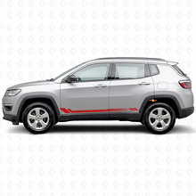 Autocollant latéral à rayures en nid d’abeille pour Jeep Compass 2016+_3
