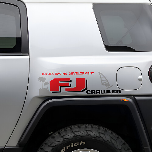 Paquet de décalcomanies latérales en vinyle FJ Crawler pour Toyota FJ Cruiser