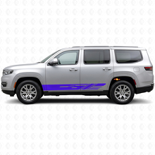 Autocollant en vinyle à bandes latérales décorées pour Jeep Wagoneer 2022+_2