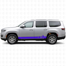 Autocollant latéral en vinyle à larges rayures montagnes pour Jeep Wagoneer 2022+_2