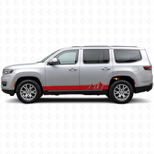 Autocollant latéral en vinyle à larges rayures montagnes pour Jeep Wagoneer 2022+_3