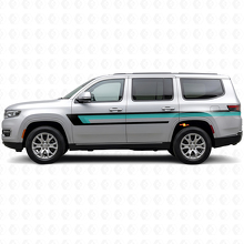 Autocollant vinyle triple bandes latérales pour porte Jeep Wagoneer 2022+_2