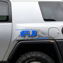 Paire d'autocollants vinyle latéraux de montagne style TRD pour Toyota FJ Cruiser_2