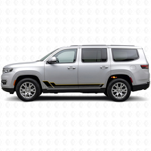 Autocollant Vinyle à Bandes Jumelles pour Bas de Caisse Jeep Wagoneer 2022+_2