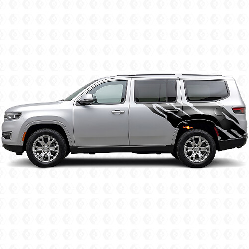 Autocollant vinyle graphique éclaboussures de boue latéral arrière pour Jeep Wagoneer 2022+_1