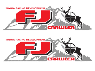 Toyota FJ CRAWLER Mountain Deer Hunter Decal TRD racing développement côté vinyle autocollant autocollant #2