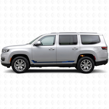 Autocollant Vinyle Bandes Latérales Style Course pour Jeep Wagoneer 2022+_2
