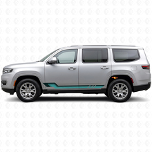 Autocollant Vinyle Style Vintage Bandes Latérales pour Jeep Wagoneer 2022+_2