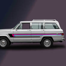 Autocollant Vinyle Bandes Triples Latéral de Porte pour Jeep Wagoneer 1963-1991_3