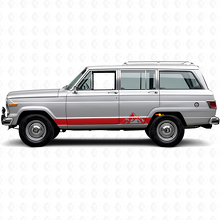 Autocollant Vinyle Latéral Style Bandes Montagnes pour Jeep Wagoneer 1963-1991_3