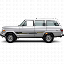Autocollant en vinyle pour bas de caisse à lignes courbes pour Jeep Wagoneer 1963-1991_2