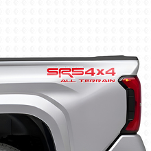 Autocollants latéraux en vinyle tout-terrain style TRD SR5 4x4 pour camions Toyota_4
